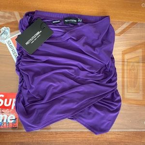 NWT PLT bodycon crossover mini skirt
